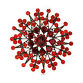 Alloy Rhinestone Sunflower Brooch Pin For Womens Apparel Decoration view 1