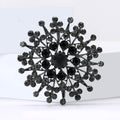 Alloy Rhinestone Sunflower Brooch Pin For Womens Apparel Decoration view 3