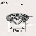 European American Heart Gesture Engraved Ring For Women, Sweet Daily Fashion Accessory view 4