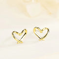 Minimalist Heart Earrings For Women, Sweet Elegant Daily Matching Fashion Jewelry Accessories view 2