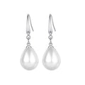 Faux Pearl Drop Earrings For Women, Elegant Minimalist Waterdrop Daily Jewelry view 5