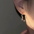 Y2K Gentle Open Heart Earrings For Women, Sweet Heart Shape Fashion Lady Jewelry Accessories view 3