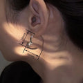 Y2K Gentle Open Heart Earrings For Women, Sweet Heart Shape Fashion Lady Jewelry Accessories view 4