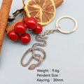 Metal Snake Keychain Key Ring Bag Charm Gift view 2