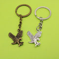 Zinc Alloy Eagle Keychain Animal Bag Charm Key Ring Gift view 1