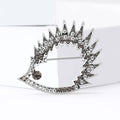 Metal Alloy Rhinestone Hedgehog Brooch For Coats And Shirts view 3