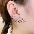 Micro Pave Wheat Ear Studs For Women, Elegant Niche Daily Fashion Statement Earrings view 4