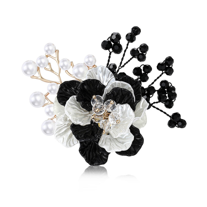 Alloy Woven Flower Brooch Pin For Sweet Women Apparel