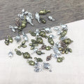 Metallic Seashell Metal Charms for Jewelry and Craft Projects view 3