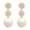 Plated Geometric Drop Earrings For Women French Elegant Light Luxury Fashion Jewelry view 5