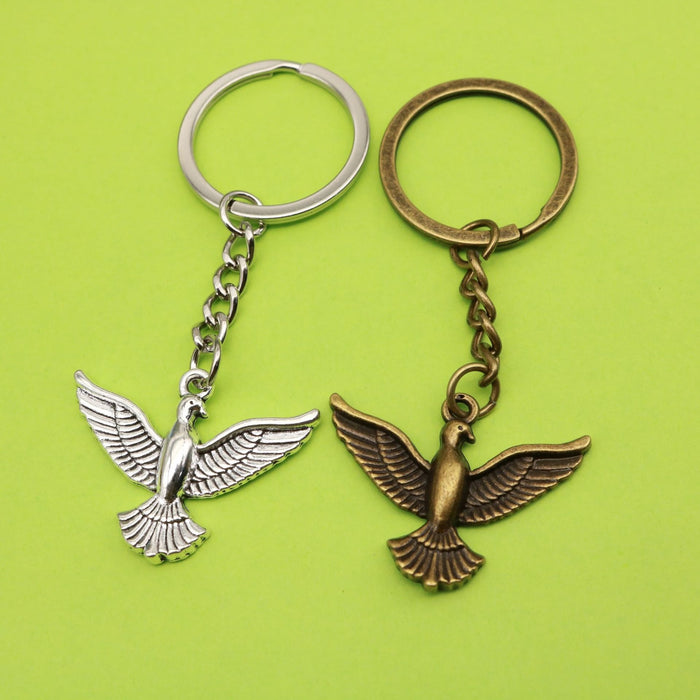 Zinc Alloy Simple Eagle Keychain Car Key Ring Gift