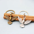 Zinc Alloy Simple Eagle Keychain Car Key Ring Gift view 4