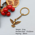 Zinc Alloy Simple Eagle Keychain Car Key Ring Gift view 2