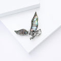 Vintage Alloy Shell Eagle Brooch For Men's Suits And Shirts view 4