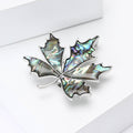 Alloy Shell Maple Leaf Brooch Pin For Women's Apparel view 3