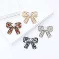 Alloy Rhinestone Hollow Bow Brooch Pin For Womens Fashion Clothing view 2