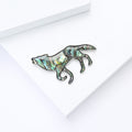 Alloy Abalone Shell Wolf Lapel Pin For Men's Suits Brooch view 4