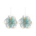 Chic Korean Style Alloy Flower Drop Earrings For Women, Fresh Vacation Floral Ear Hook Jewelry view 5