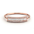 Slim Multicolor Channel Stone Band Ring In A Polished Decorative Design view 6