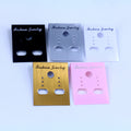 Printed Plastic Earring Display Cards in Five Colors view 4