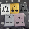 Printed Plastic Earring Display Cards in Five Colors view 3