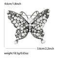 Alloy Pearl Butterfly Brooch Pin For Women's Coats And Sweaters view 6