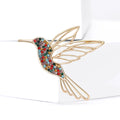 Alloy Rhinestone Hummingbird Brooch Pin For Suits And Shawls view 3