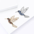 Alloy Rhinestone Hummingbird Brooch Pin For Suits And Shawls view 2