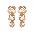 Minimalist Silver Alloy Hollow Flower Statement Dangle Drop Earrings for Women Creative Elegant Earrings view 5