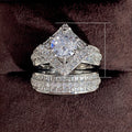 European American Geometric Heavy Craft Couple Rings For Women Light Luxury Fashion Jewelry view 4