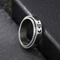 Unisex Rotating Star And Moon Ring, Korean Fashion Finger Band For Men And Women Jewelry view 3