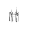 Vintage Ethnic Boho Tassel Drop Earrings For Women, Artistic Personality Bean Charm Jewelry view 5