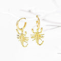 Halloween Creative Scorpion Earrings, Trendy Animal Statement Fashion Jewelry For Women view 5