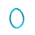 Blue Cat Eye Stone Beaded Bangle For Women Geometric Round New Chinese Luxury Style view 5