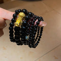 Obsidian Beaded Bracelet For Women, New Chinese Geometric Round Bead Elegant Jewelry view 4