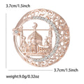 Vintage Alloy Rhinestone Taj Mahal Brooch Pin For Sweaters view 5
