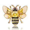 Alloy Rhinestone Bee Brooch Pin For Women's Fashion Clothing view 1