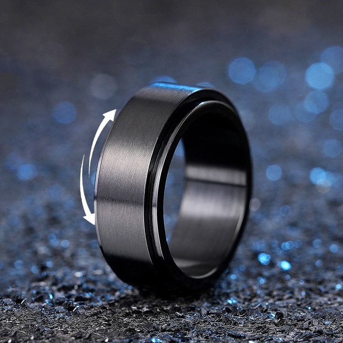 Rotatable Unisex Ring, Neutral Minimalist Spinner Band Fashion Jewelry Accessories