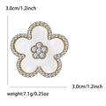 Alloy Rhinestone Acrylic Periwinkle Flower Brooch For Women's Fashion Outfits view 5