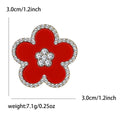 Alloy Rhinestone Acrylic Periwinkle Flower Brooch For Women's Fashion Outfits view 6