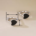 Sweet Cool Heart Enamel Drop Earrings For Women, Exquisite Daily Fashion Matching Ear Jewelry view 4