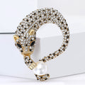 Fashion Alloy Rhinestone Leopard Brooch For Men's And Women's Apparel view 4