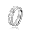 Roman Numeral Fashion Ring Unisex Personality Neutral Single Band Jewelry For Men And Women view 5