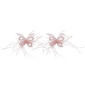 Resin Goose Feather Butterfly Clip-on Earrings For Women Elegant Light Luxury Ear Jewelry view 5