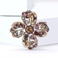 Alloy Rhinestone Hollow Knot Flower Brooch Pin For Womens Apparel view 3