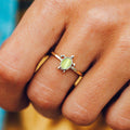 Glossy Cute Turtle Ring For Women, Fresh Niche Trendy Finger Ring, Delicate Daily Jewelry view 2