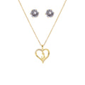 Moon Butterfly Necklace Set With Butterfly Stud Earrings, Light Luxury Pendant Collarbone Chain view 5