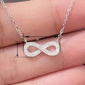 Micro Pave Zircon Mobius Ring Pendant Necklace Daily Elegant Fashion Jewelry view 4