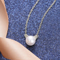 Korean Lady Cat Ear Necklace And Stud Earring Jewelry Set With Cute Faux Pearl Design Stud Earrings view 6