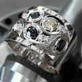 2025 European American Fashion Wide Band Ring With Hollow Floral Design Direct Jewelry view 2